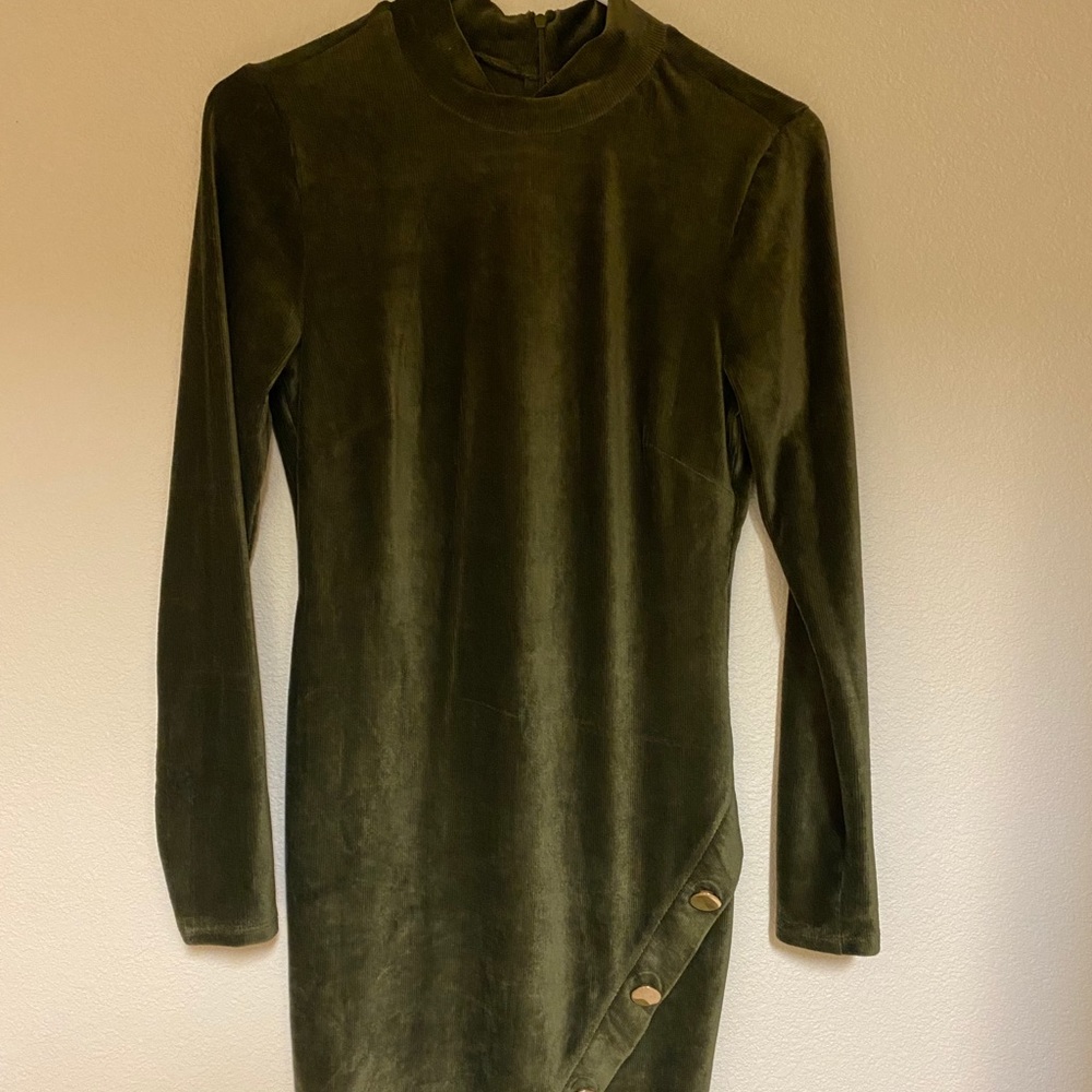 Velvet bodycon dress